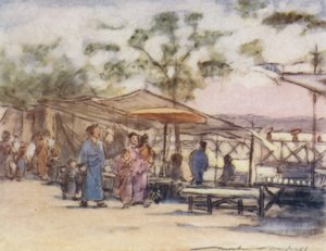 一日の終わりと祭りの終わり 作： Mortimer Ludington Menpes